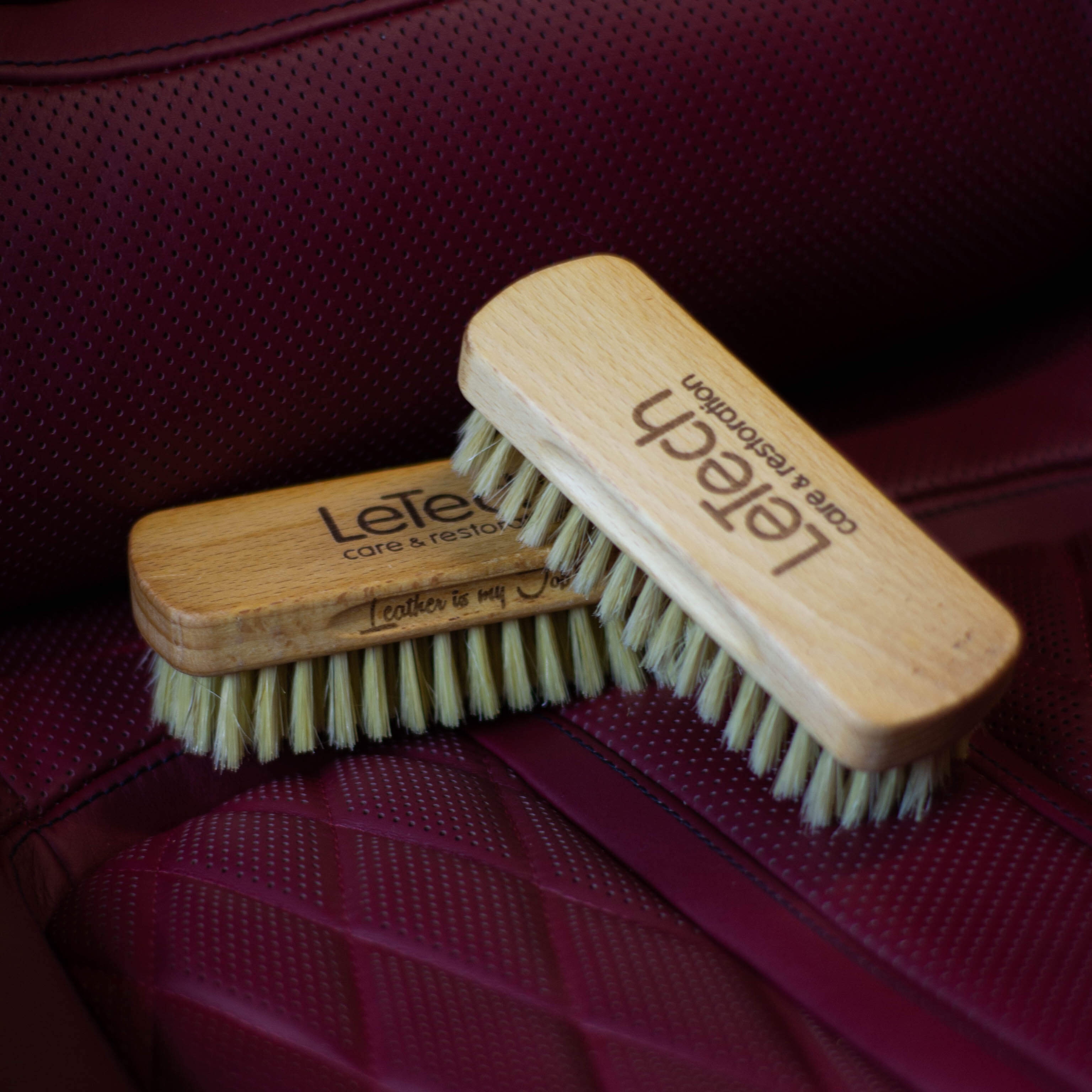 Щетка для чистки кожи Бук LeTech Leather Brush Premium - 4