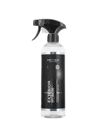EXTERIOR BLACK Полимерный чернитель резины и наружного пластика KRYTEX ECOCLEAN, 500мл - 1