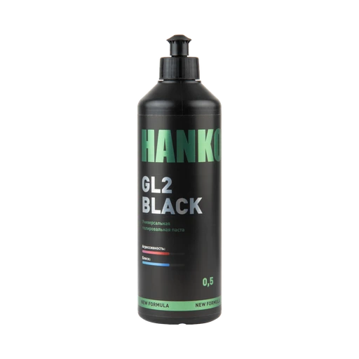HANKO GL2 Black New Formula - полировальная паста черного цвета, 500 гр - 1