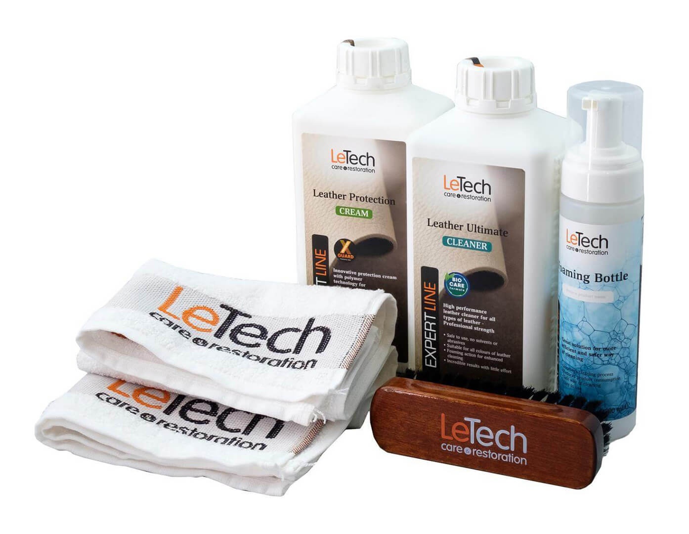 LeTech Leather Care Combo - сборный набор для ухода за кожей (без коробки), 500 мл - 4
