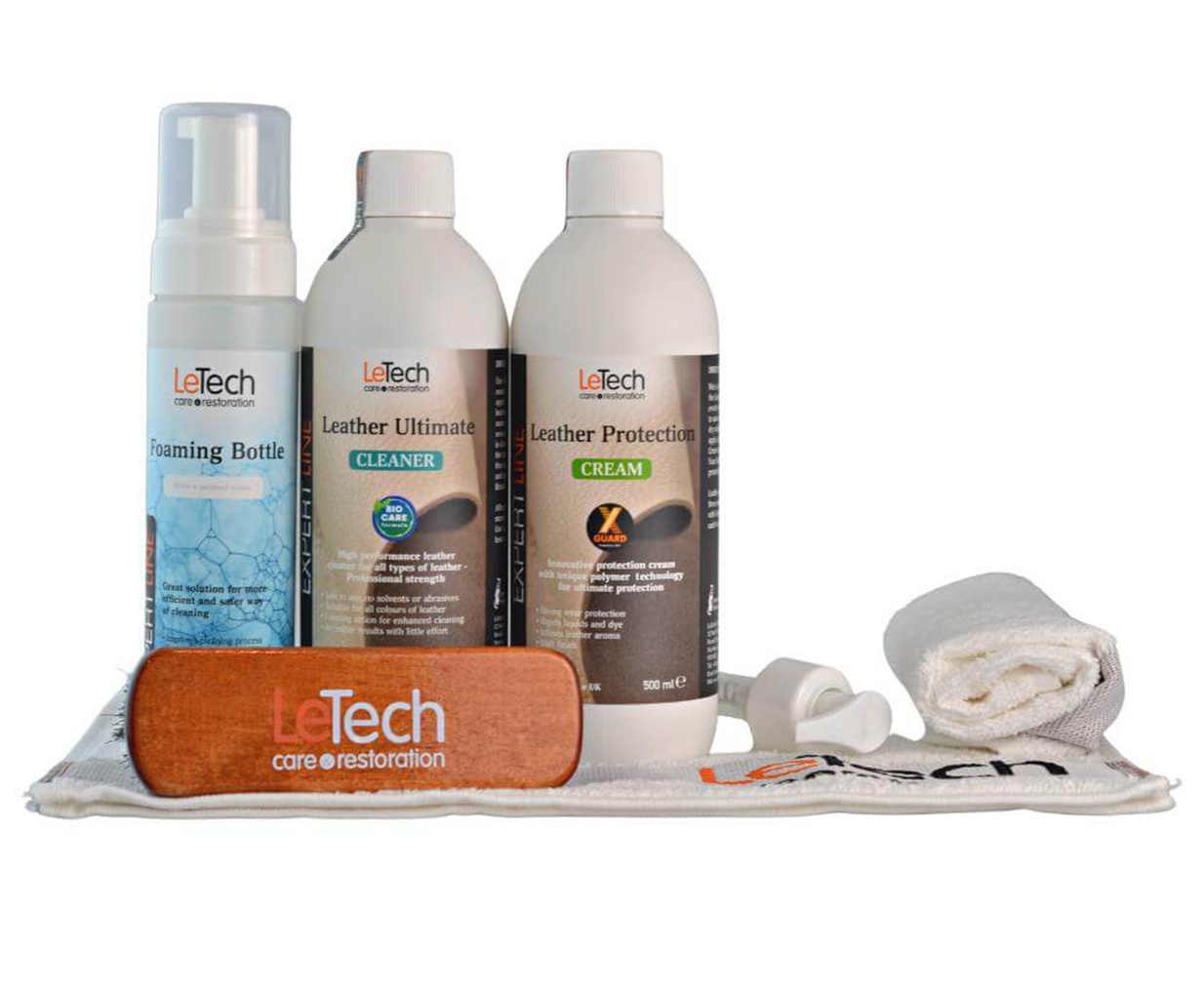 LeTech Leather Care Combo - сборный набор для ухода за кожей (без коробки), 1 л - 3