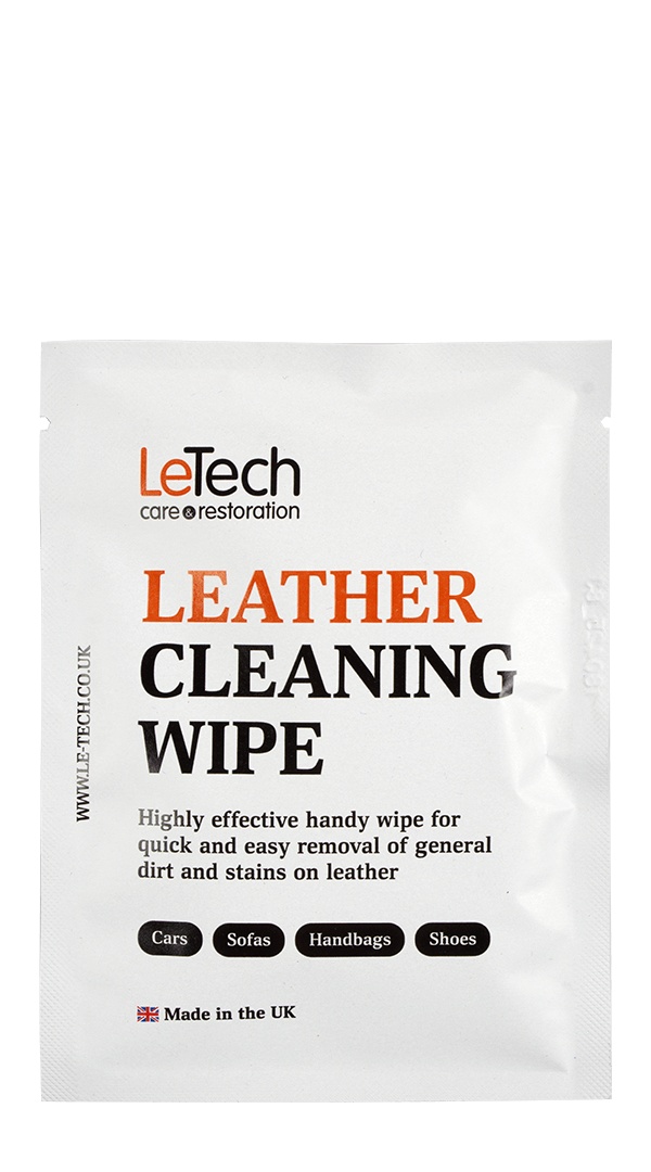 LeTech Leather Cleaning Wipe - влажная салфетка для чистки кожи, 10 шт