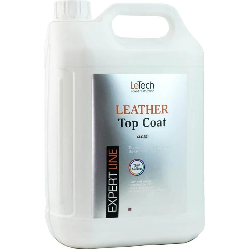 LeTech Leather Top Coat Gloss - глянцевый лак для кожи, 5 л - 1