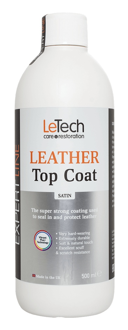 LeTech Leather Top Coat Satin - сатиновый лак для кожи, 50 мл - 3