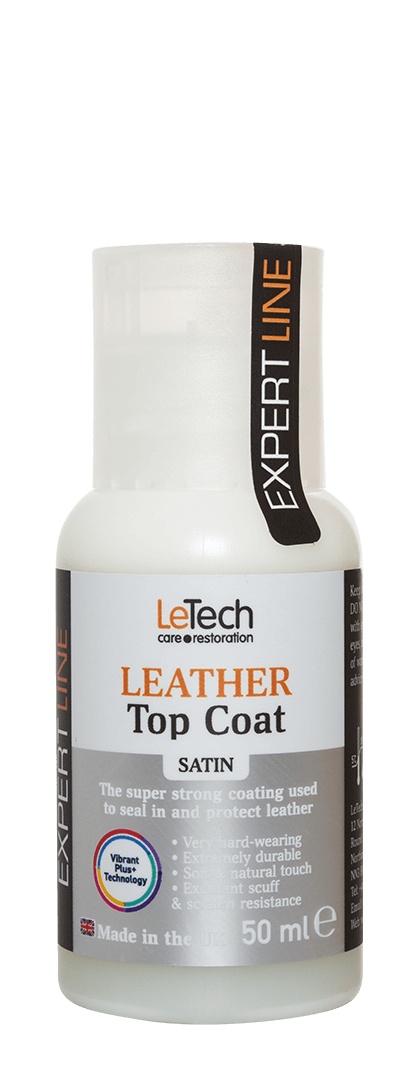 LeTech Leather Top Coat Satin - сатиновый лак для кожи, 50 мл - 2