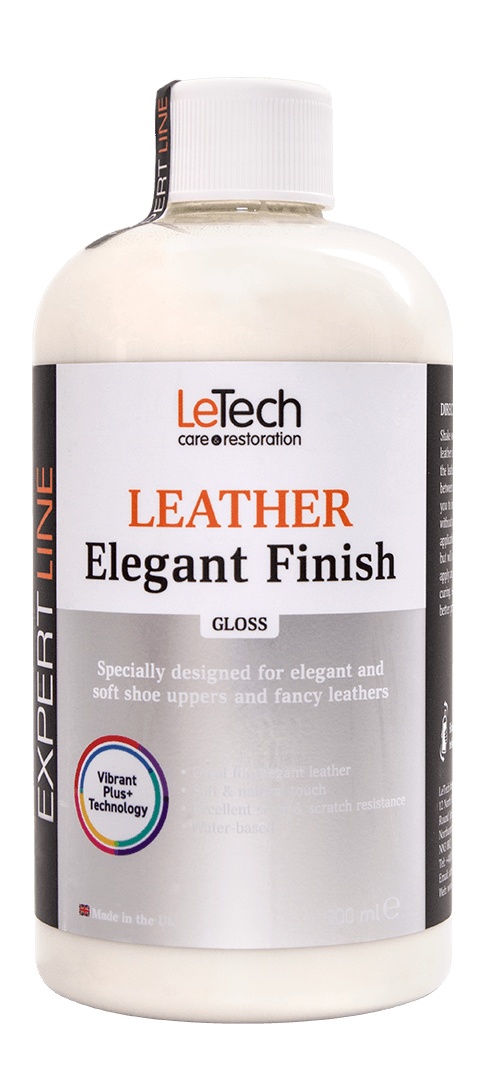LeTech Leather Elegant Finish Gloss - защитное финишное покрытие для мягких кож, 100 мл - 3