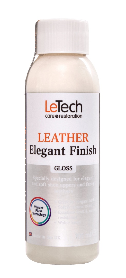 LeTech Leather Elegant Finish Gloss - защитное финишное покрытие для мягких кож, 100 мл - 2