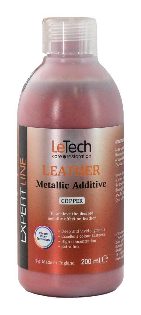 LeTech Leather Metallic Additive Copper - краска для кожи металлик, медь, 50 мл - 2
