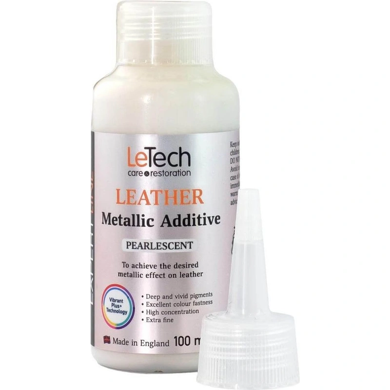 LeTech Leather Metallic Additive Pearlescent - краска для кожи металлик, перламутровый, 100 мл - 1
