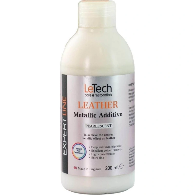 LeTech Leather Metallic Additive Pearlescent - краска для кожи металлик, перламутровый, 200 мл - 1