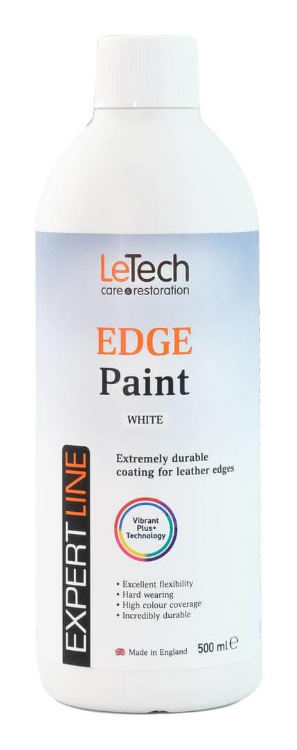 LeTech Leather Edge Paint White - краска для уреза кожи, белый, 15 мл - 2