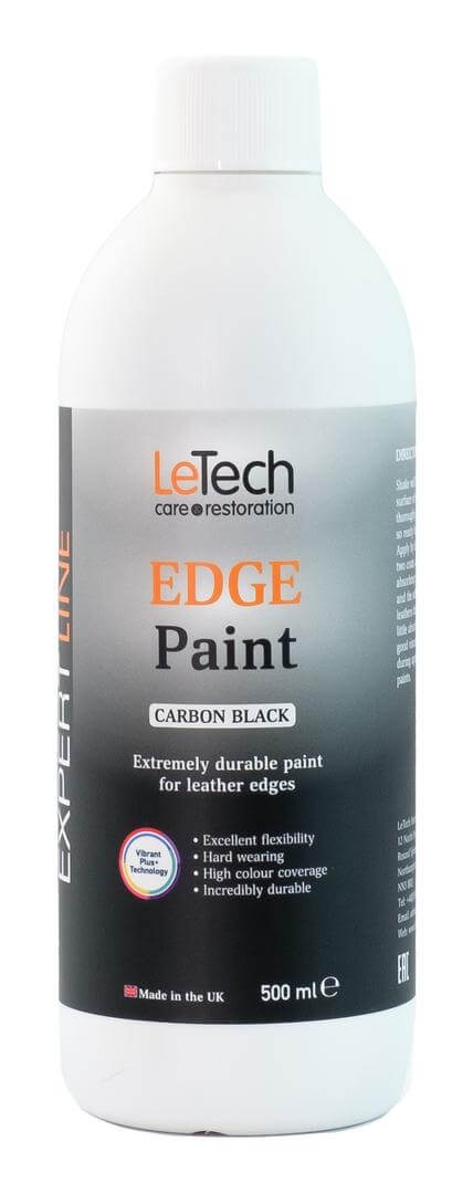 LeTech Leather Edge Paint Carbon Black - краска для уреза кожи, угольно-черный, 50 мл - 2