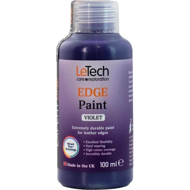 LeTech Leather Edge Paint Violet - краска для уреза кожи, фиолетовый, 50 мл - 1