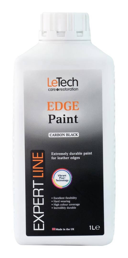 LeTech Leather Edge Paint Carbon Black - краска для уреза кожи, угольно-черный, 200 мл - 3
