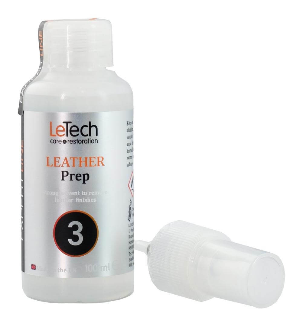 LeTech Leather Prep - средство для удаления краски с кожи, 100 мл - 2