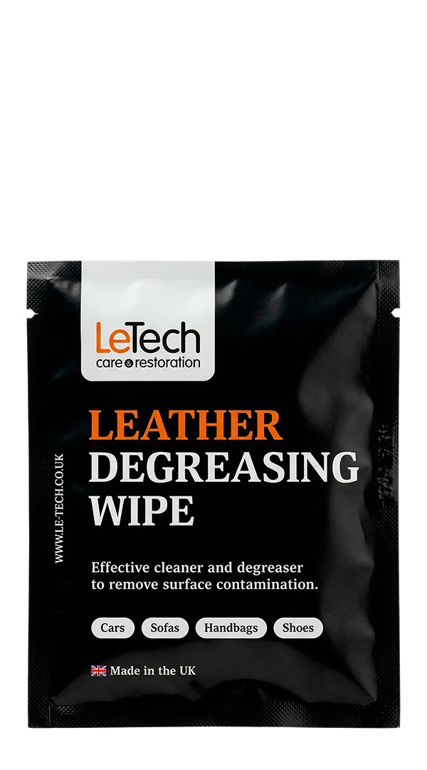 LeTech Leather Degreasing Wipe - обезжиривающая салфетка для кожи, 10 шт