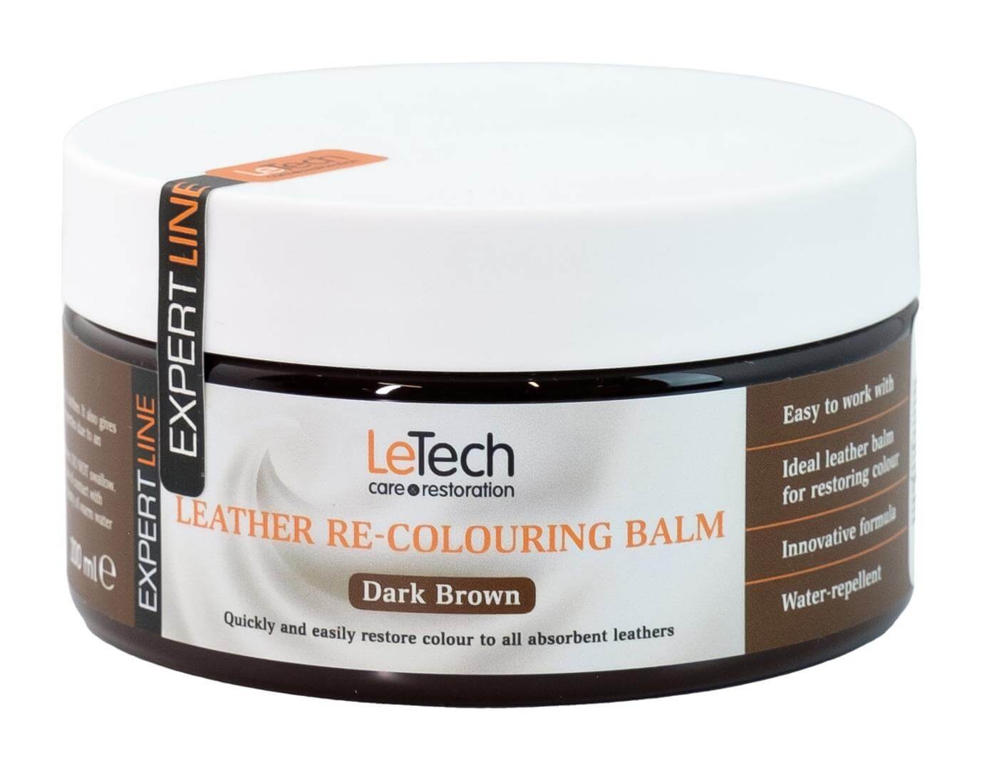 LeTech Leather Re-Colouring Balm Light Brown - бальзам для восстановления цвета кожи, светло-коричневый, 200 мл - 2