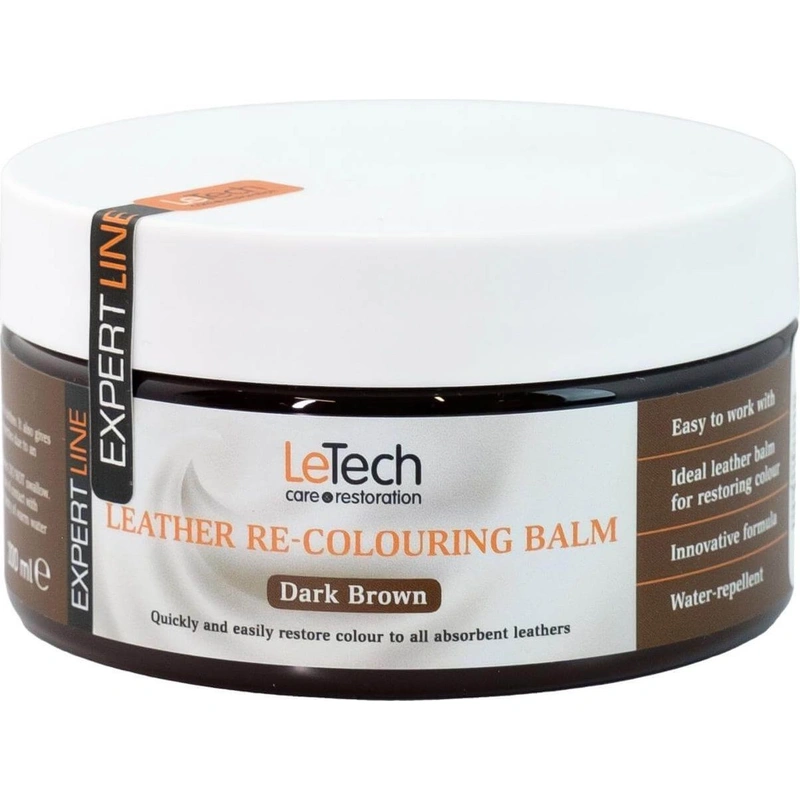 LeTech Leather Re-Colouring Balm Light Brown - бальзам для восстановления цвета кожи, светло-коричневый, 200 мл - 1