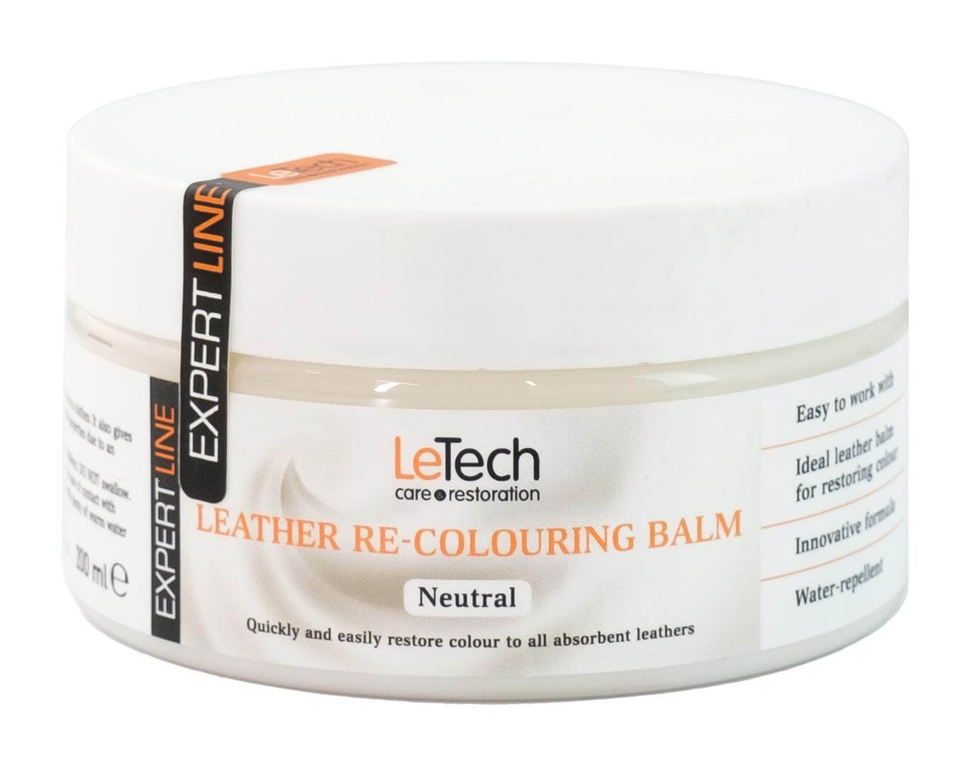 LeTech Leather Re-Colouring Balm Neutral - бальзам для восстановления цвета кожи, нейтральный, 200 мл - 2