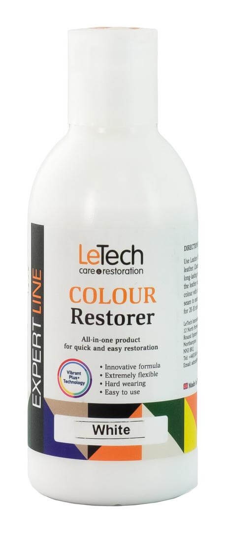 LeTech Leather Colour Restorer White - жидкая кожа для покраски, белый, 15 мл - 2