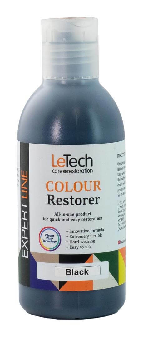 LeTech Leather Colour Restorer Black - жидкая кожа для покраски, черный, 50 мл - 2