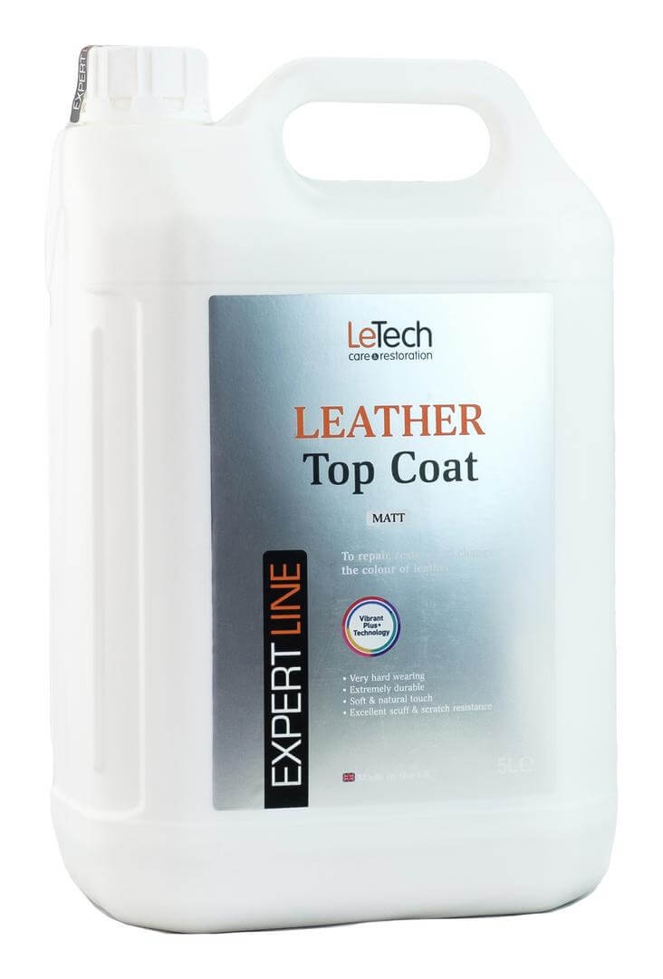 LeTech Leather Top Coat Matt - матовый лак для кожи, 5 л - 2