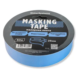 Masking Tape Синяя малярная лента Shine Systems, 25мм