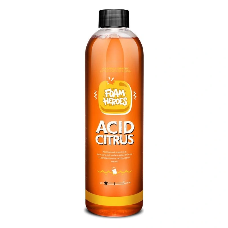 Foam Heroes Acid Citrus - кислотный шампунь для ручной мойки автомобиля, 500 мл - 1
