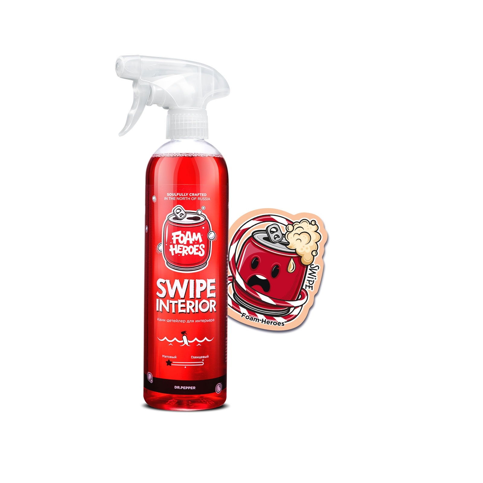 Foam Heroes Swipe Interior - квик-детейлер для интерьера вишневая газировка, 500 мл - 2