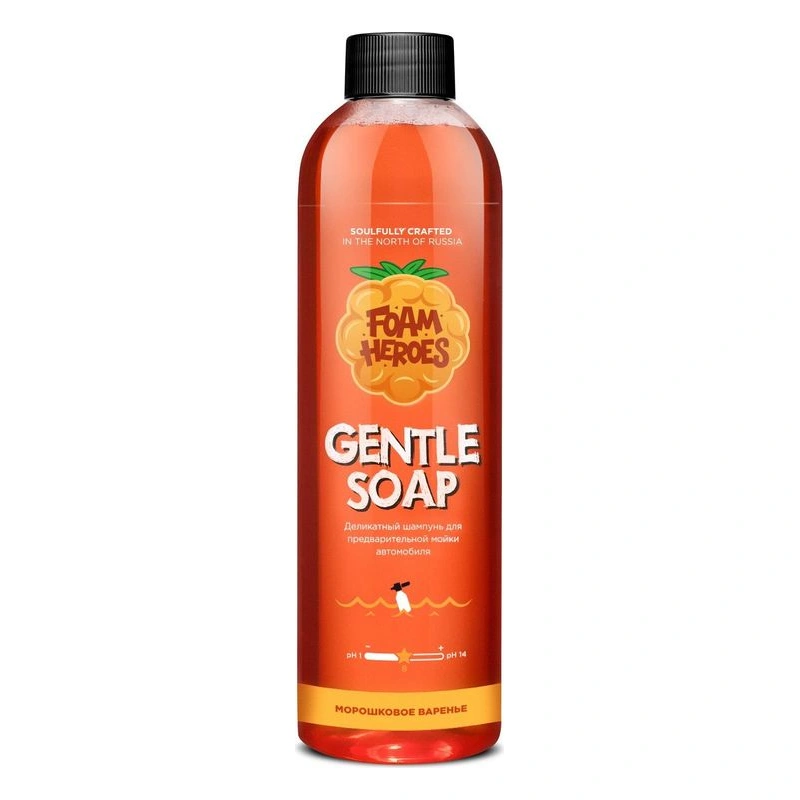 Foam Heroes Gentle Soap - деликатный шампунь для предварительной мойки морошковое варенье, 500 мл - 1