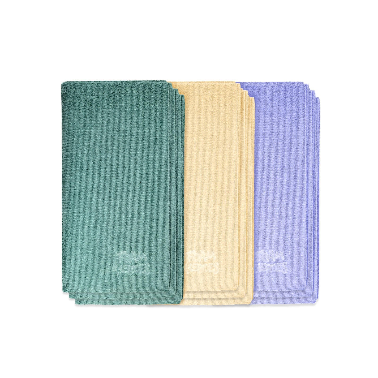 Foam Heroes Terry Wipe - универсальная двусторонняя микрофибра без оверлока 35х35 см (9шт), 300 г/м2 - 2