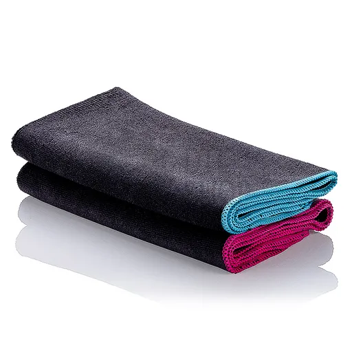 Dry Monster Cosmo 350 - двусторонняя микрофибровая салфетка c голубым оверлоком, 350 гр/м, 40х40 см - 1