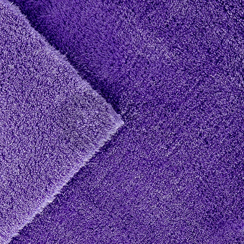 Dry Monster Plush Monster 550 - двусторонняя микрофибровая салфетка без оверлока, фиолетовая, 550 гр/м, 40х40 см