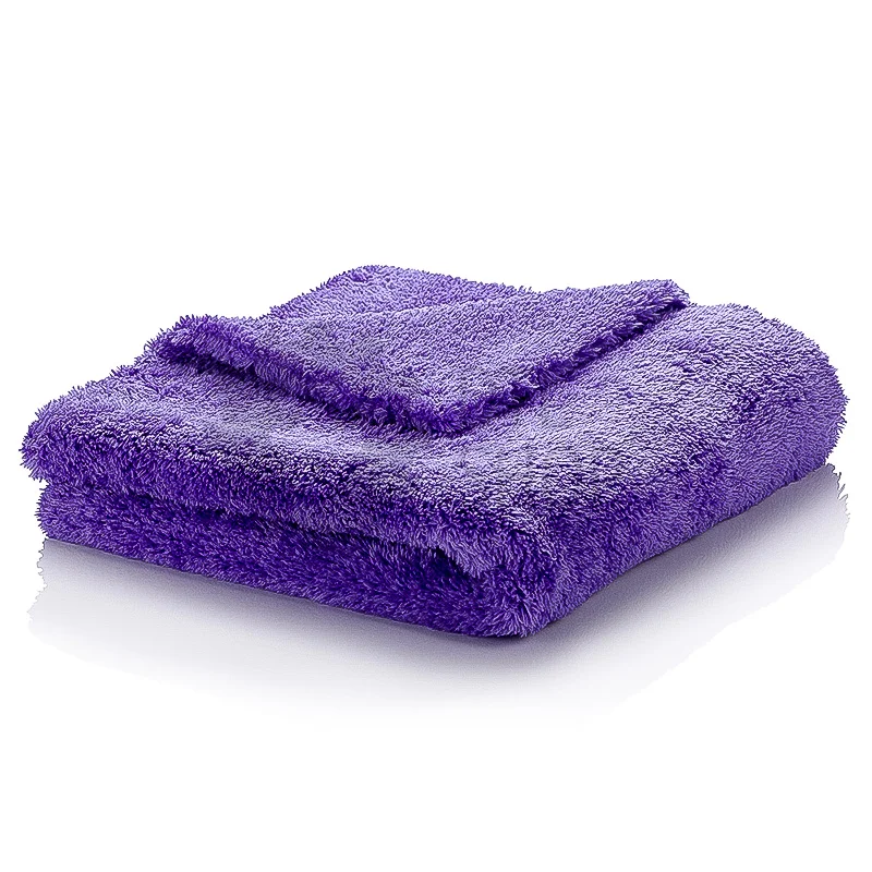 Dry Monster Plush Monster 550 - двусторонняя микрофибровая салфетка без оверлока, фиолетовая, 550 гр/м, 40х40 см - 2