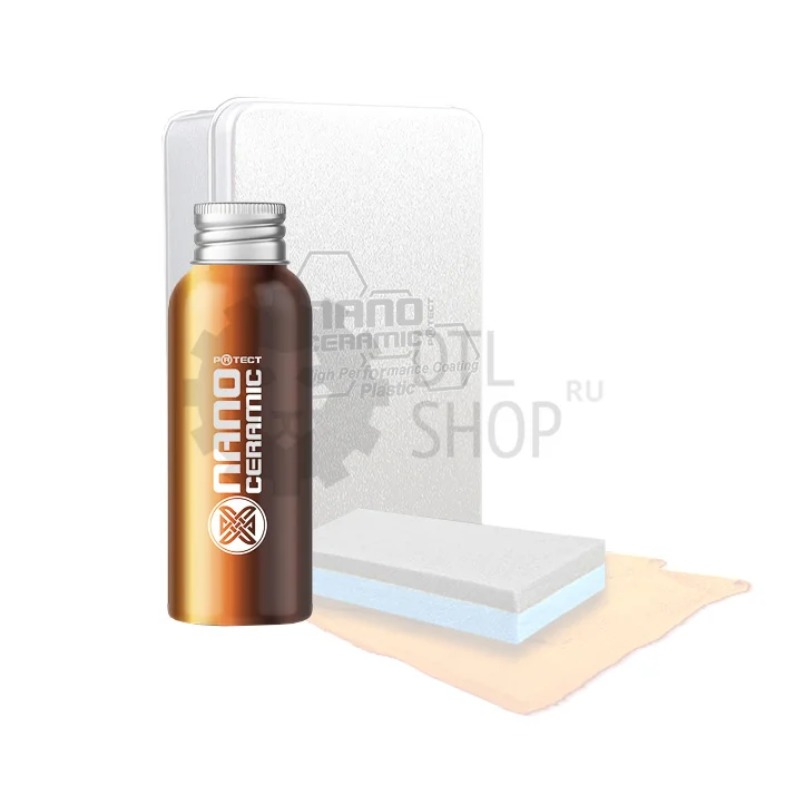 Nano Ceramic Protect Plastic - Состав для защиты пластиковых и резиновых поверхностей, 80 мл