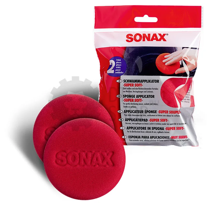 Sonax Sponge applicator super soft - Мягкий аппликатор для нанесения воска, 2 шт. - 1