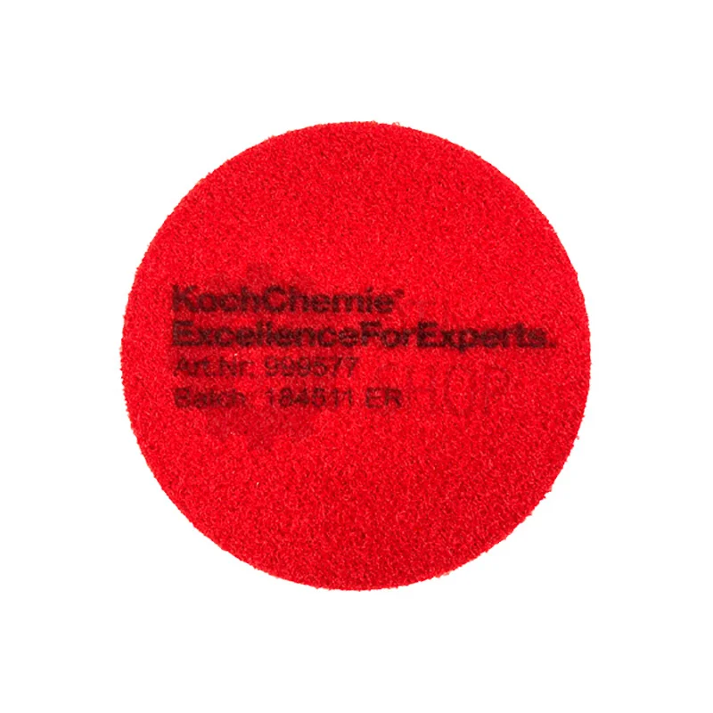 Koch Chemie Heavy Cut Pad - Полировальный круг поролоновый твердый, красный, 76 мм - 3