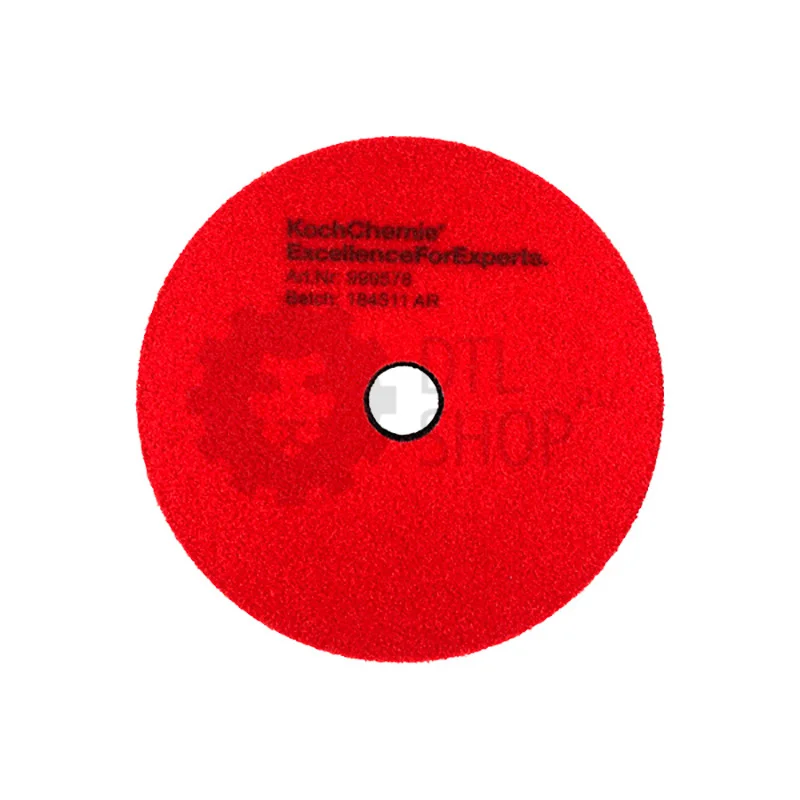 Koch Chemie Heavy Cut Pad - Полировальный круг поролоновый твердый, красный, 126 мм - 3