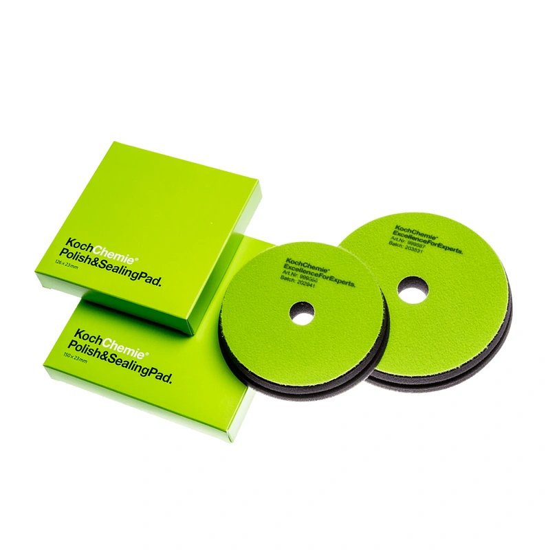 Koch Chemie Polish & Sealing Pad - Полировальный диск поролоновый супермягкий, зеленый, 126 мм - 1