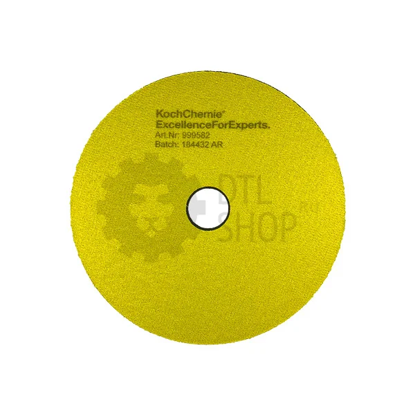 Koch Chemie Fine Cut Pad - Полировальный диск поролоновый средней жесткости, желтый, 150 мм - 3