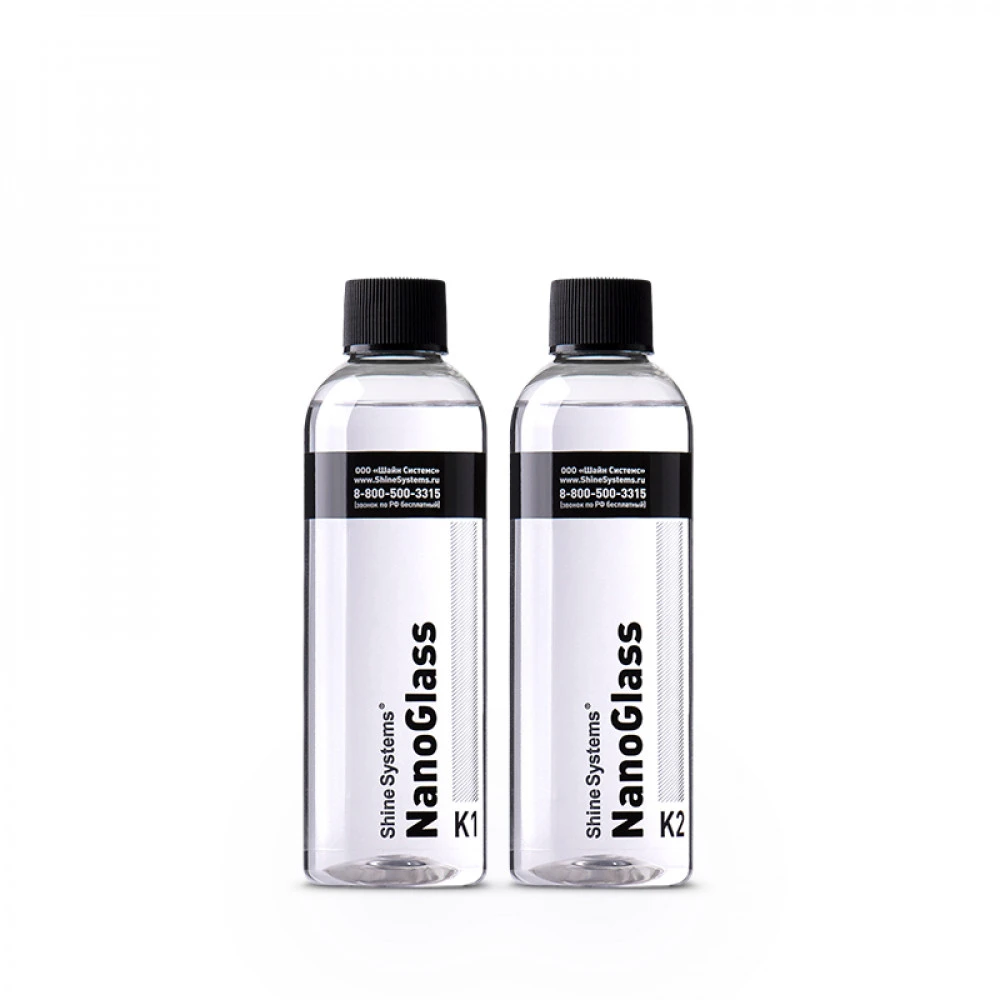 Shine Systems NanoGlass – защитное нанопокрытие для стекол K1(200мл) + K2(200мл)