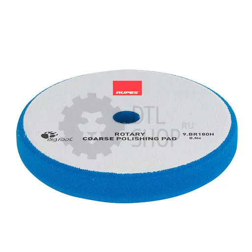 RUPES ROTARY COARSE - Полировальный диск поролоновый жесткий, 155/160 мм, голубой - 1