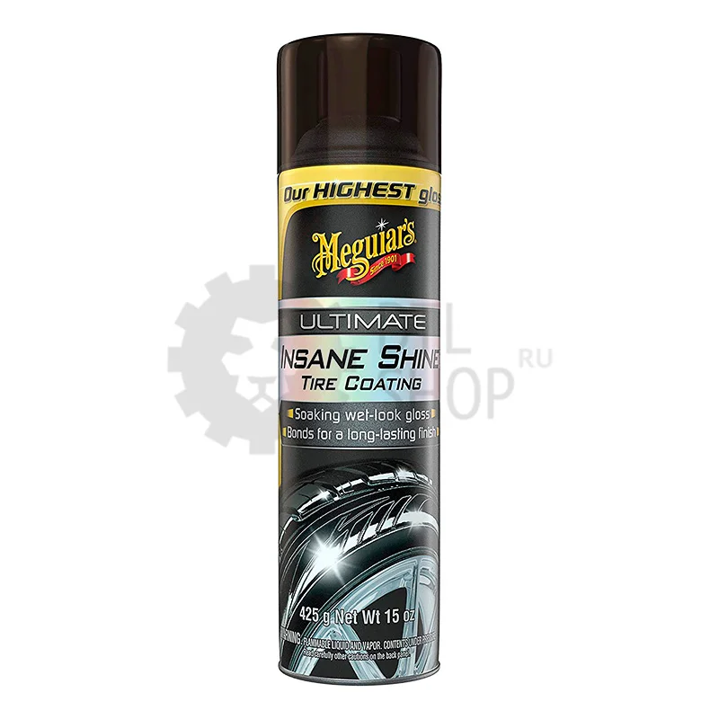 Meguiar's Ultimate Insane Shine Tire Coating - чернение для шин, аэрозоль, 443 мл