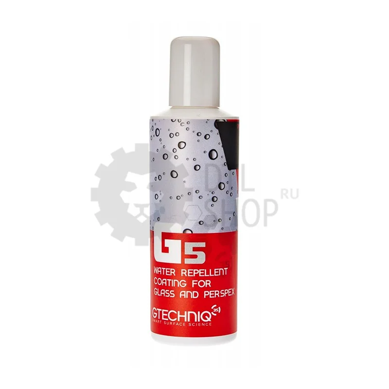 Gtechniq G5 Water Repellent Coating for Glass and Perspex - Защитное покрытие для стёкол (антидождь), 100 мл