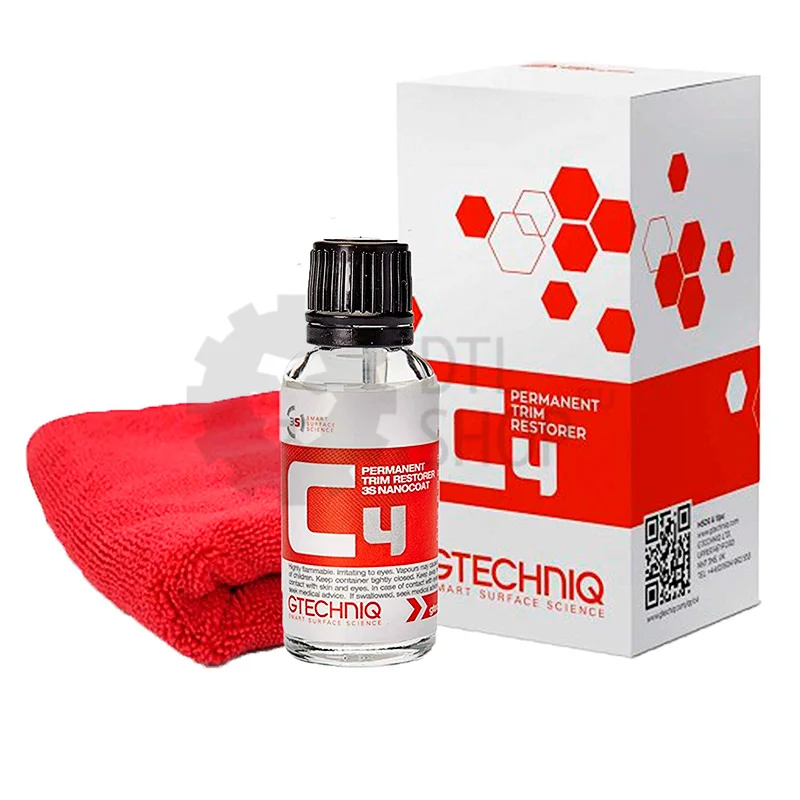 Gtechniq C4 Permanent Trim Restorer - Защитное покрытие для наружнего пластика, 30 мл
