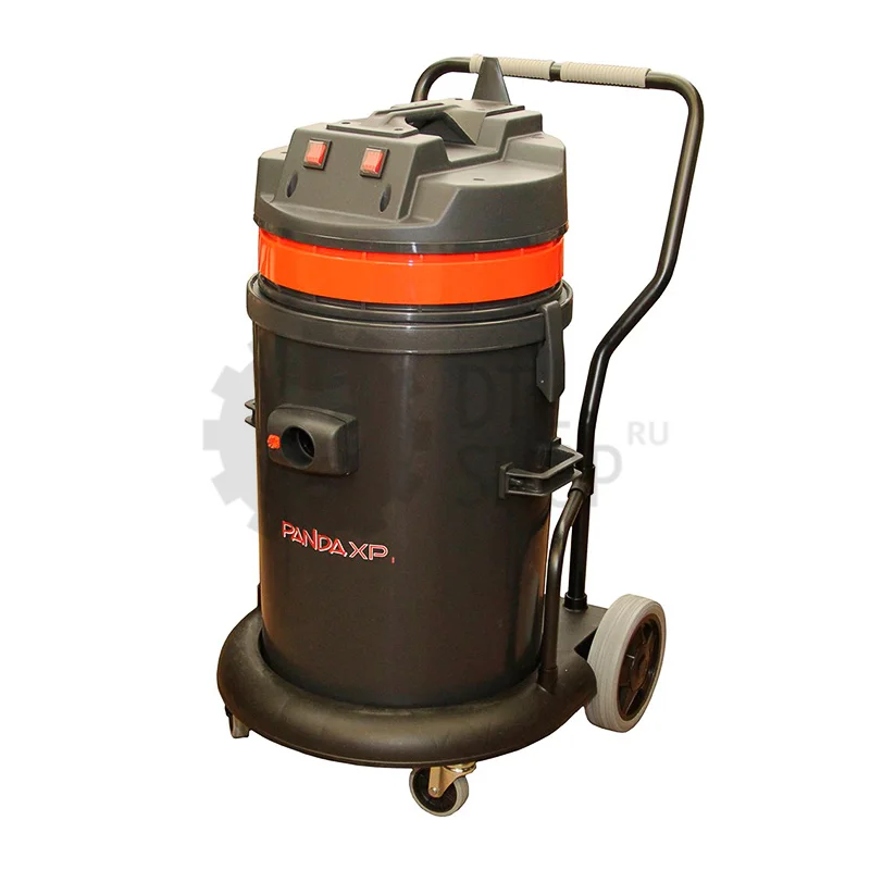 Portotecnica PANDA 429M GA XP PLAST - Пылесос (пылеводосос) на тележке, две турбины, 2.8 кВт, 62 л, 