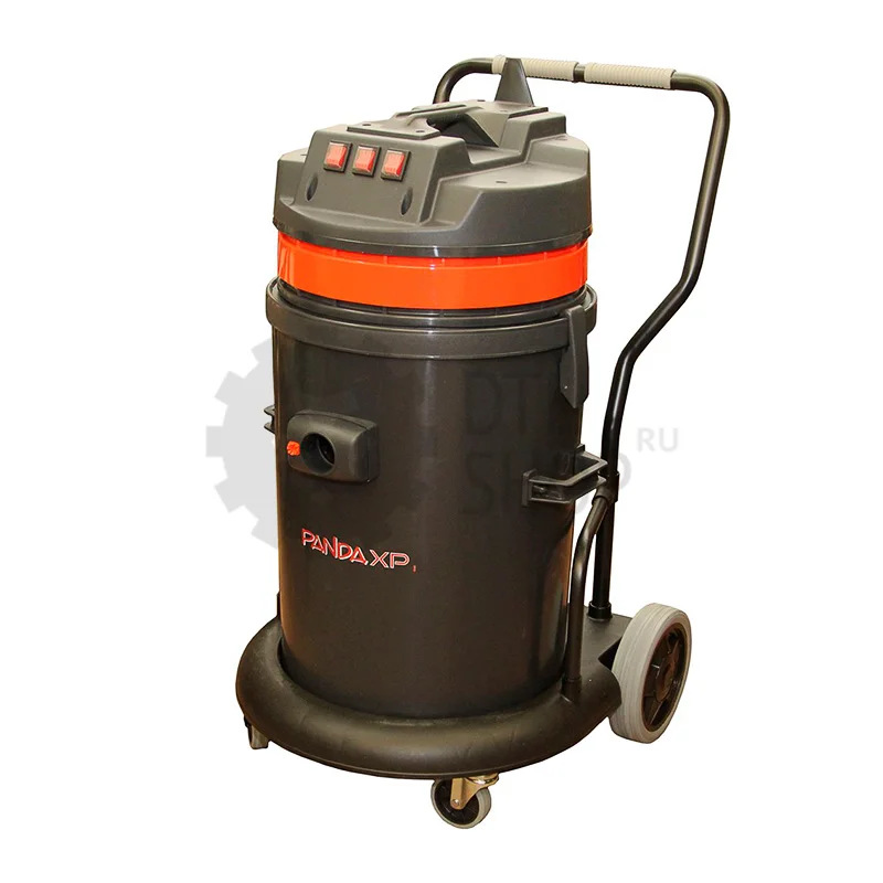 Portotecnica PANDA 440M GA XP PLAST - Пылесос (пылеводосос) на тележке, три турбины, 4.2 кВт, 62 л