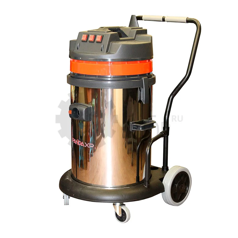 Portotecnica PANDA 440M GA XP INOX - Пылесос (пылеводосос) на тележке, три турбины, 4.2 кВт, 62 л