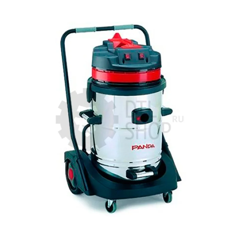Portotecnica PANDA 623 INOX - Пылесос (пылеводосос) на тележке, две турбины, 2.6 кВт, 78 л