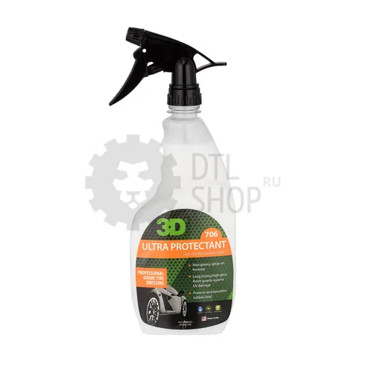3D Ultra Protectant - Средство для чернения шин, 710 мл - 1